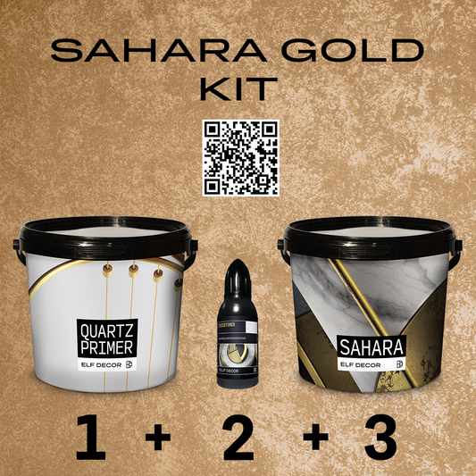 Elf Decor Paint Kit Sahara Gold Metal Effect Wall Decorative-10 Colors to Choose